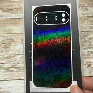 dbrand  grip Phone Skin  Pixel 10 Pro Rainbow Holographic Damascus Warzone